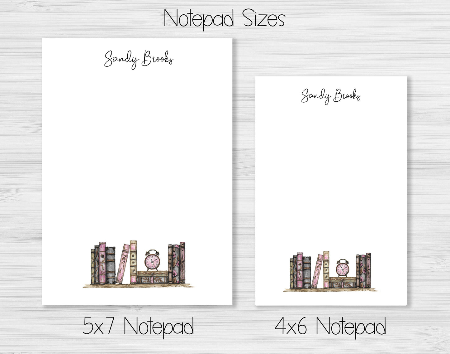 Book Notepad, Card and Stickers