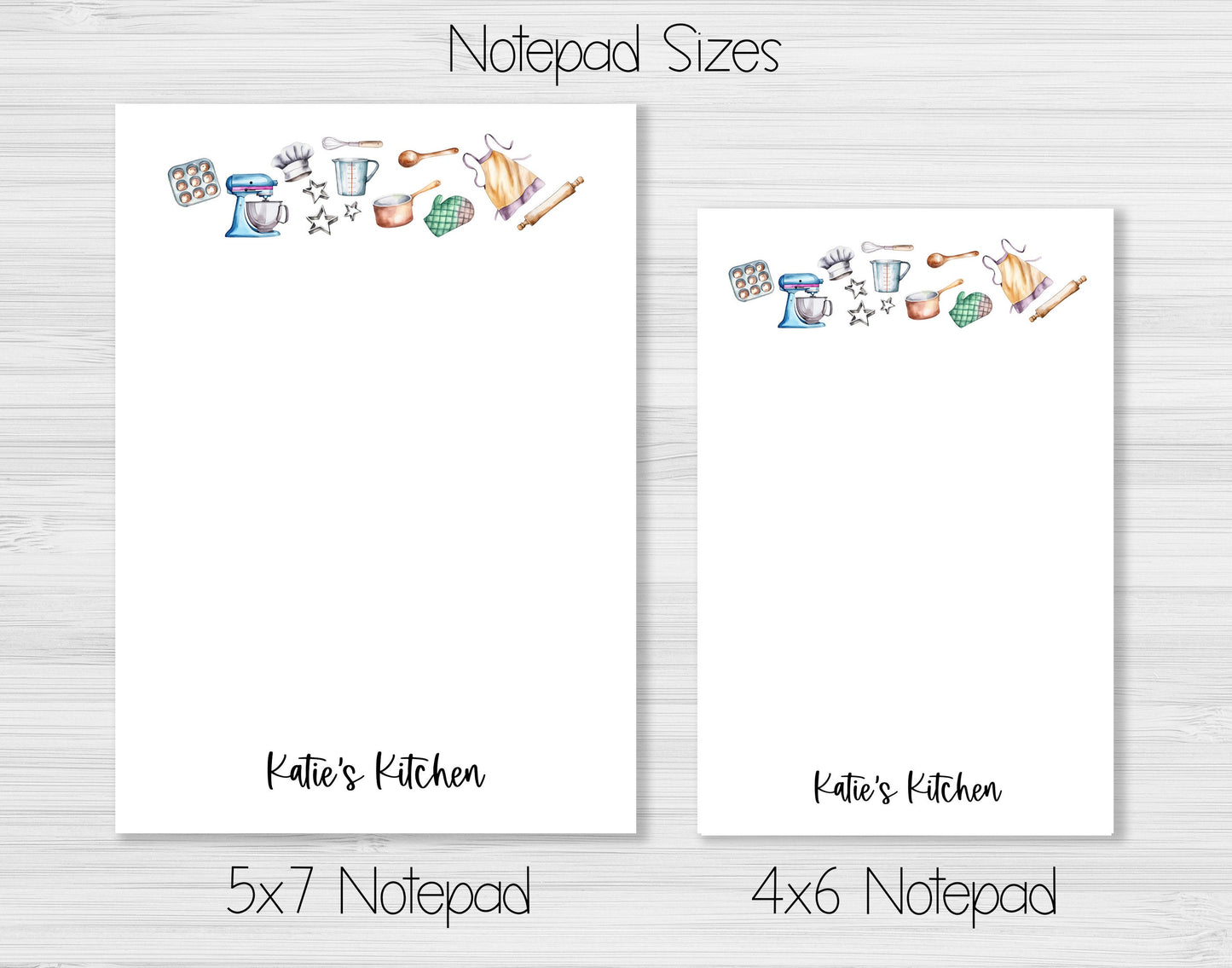 Chef Notepad, Card and Stickers
