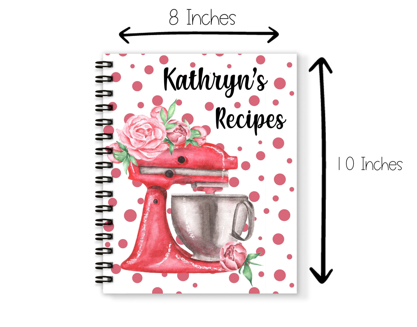 Mixer and Roses Recipe Book and Towel
