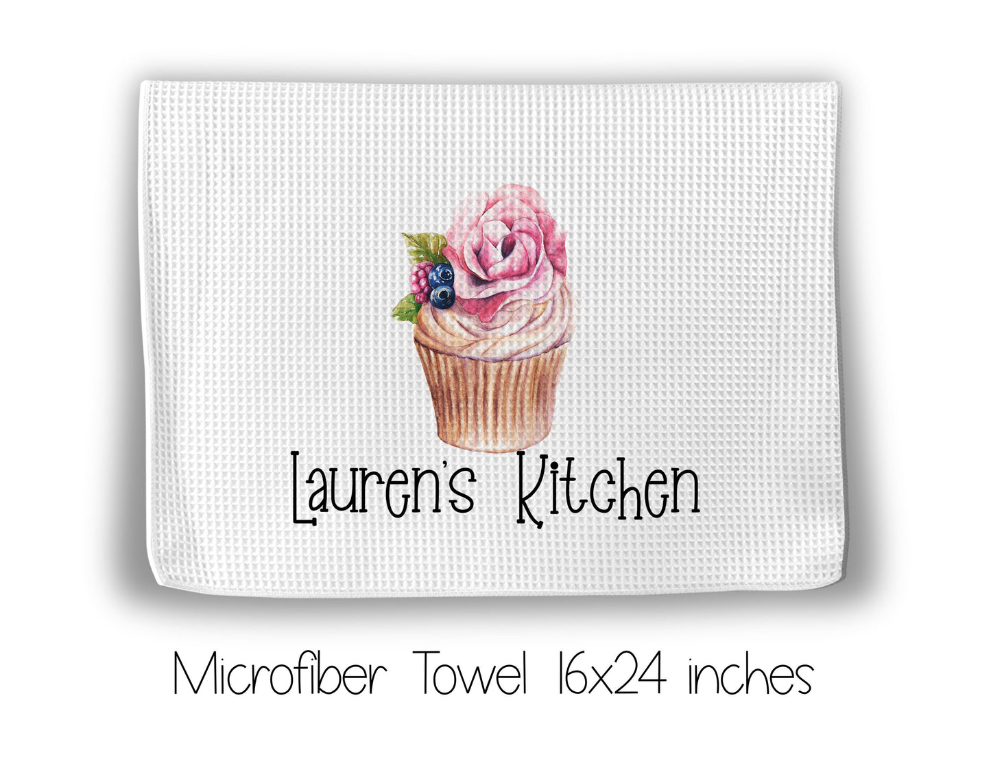 Cupcake Recipe Book and Towel