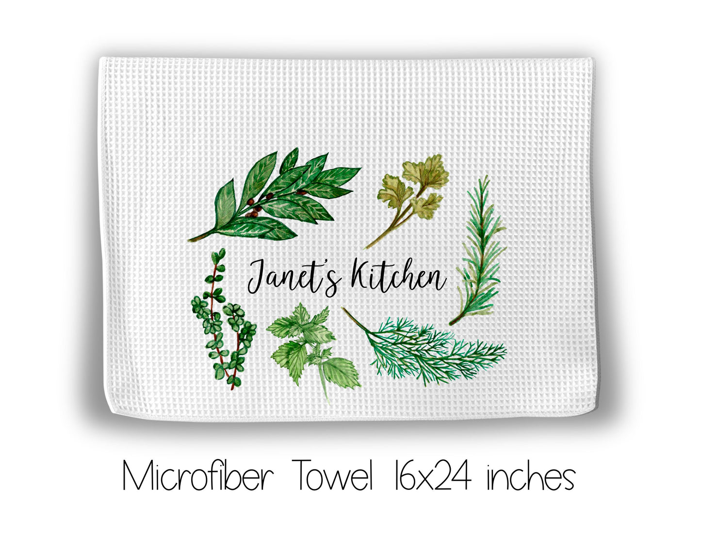 Herbs Recipe Book and Towel