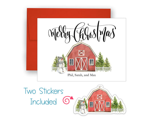 Christmas Barn Christmas Card