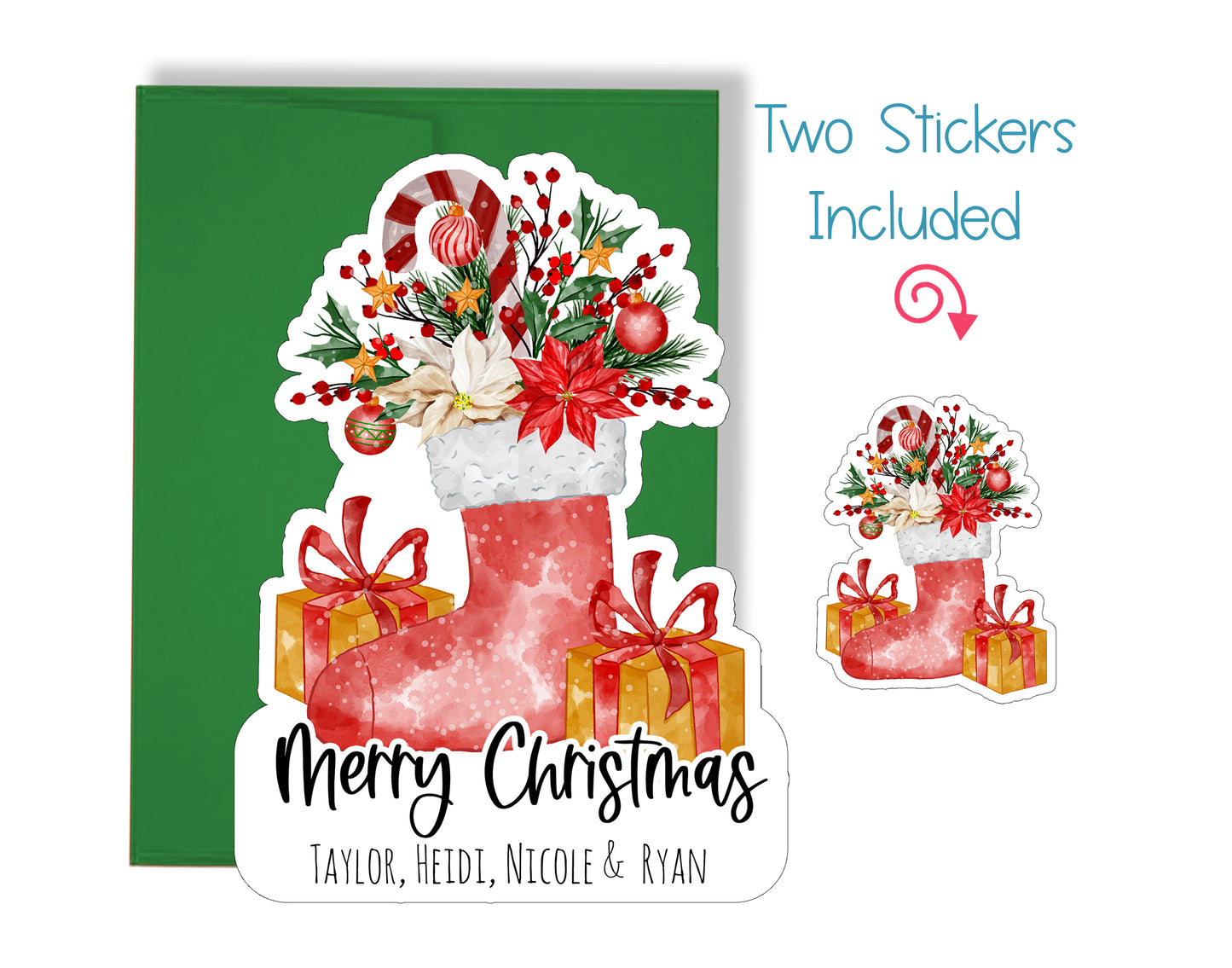 Stocking Christmas Card