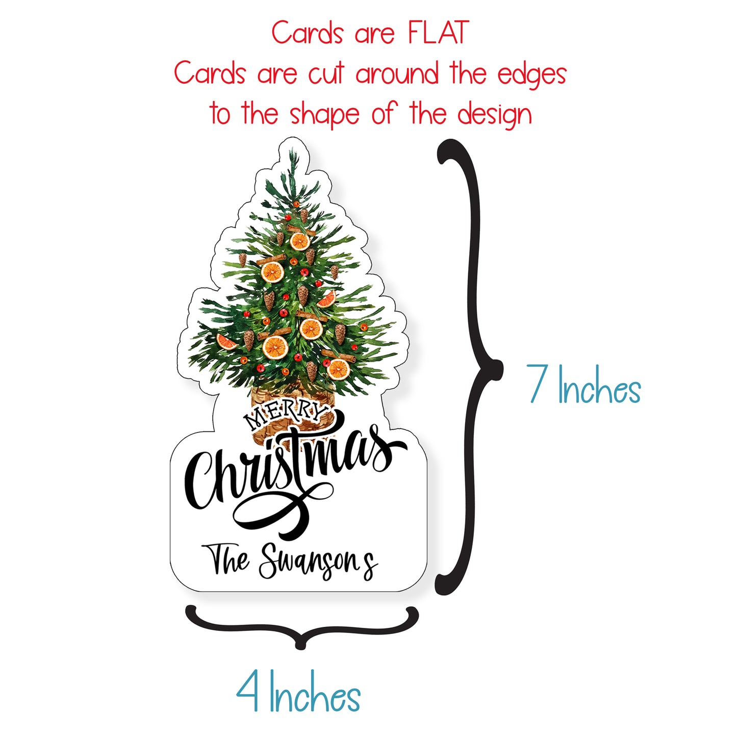 Boho Tree Christmas Card