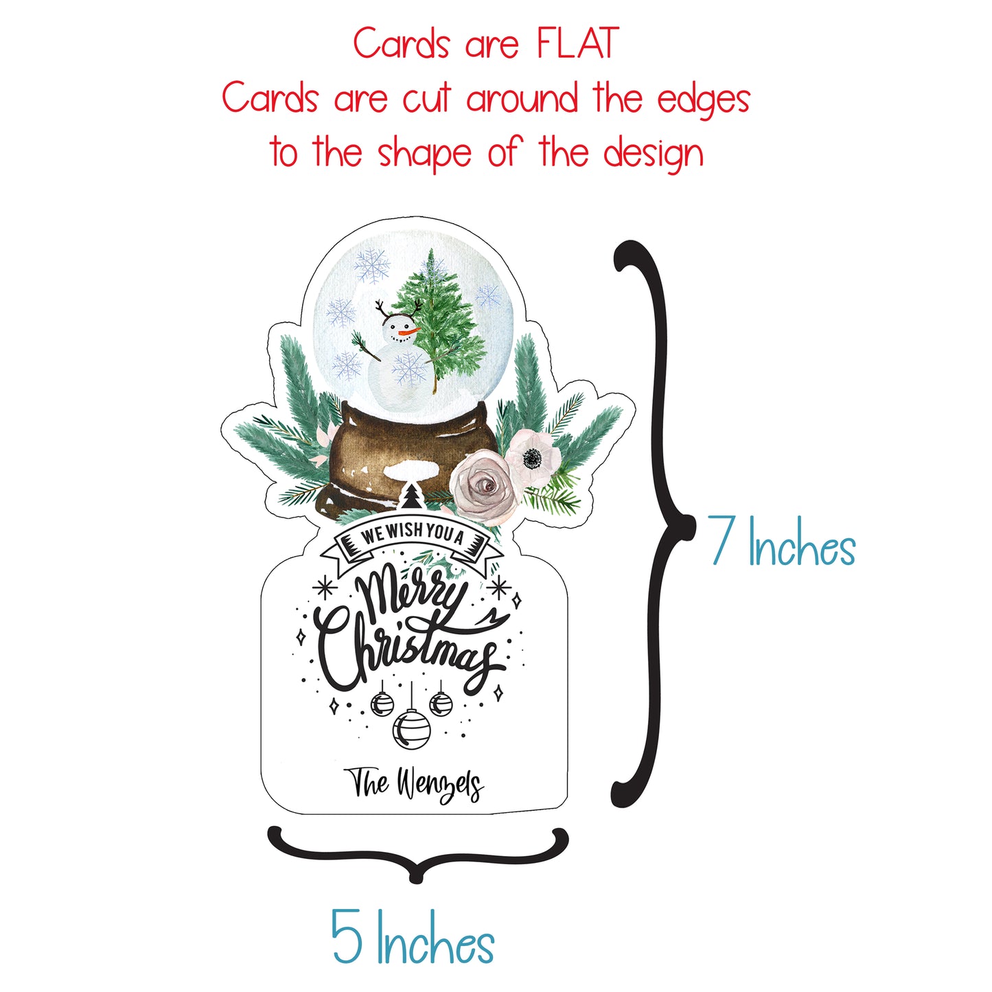 Snow Globe Christmas Card