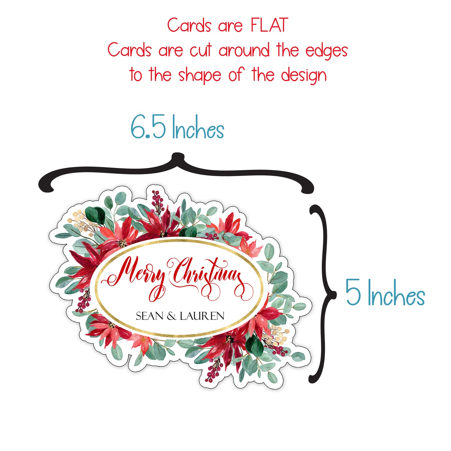 Boho Wreath Christmas Card