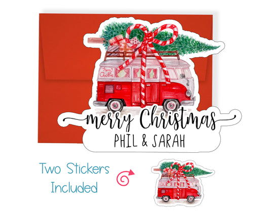 Vintage Truck Christmas Card