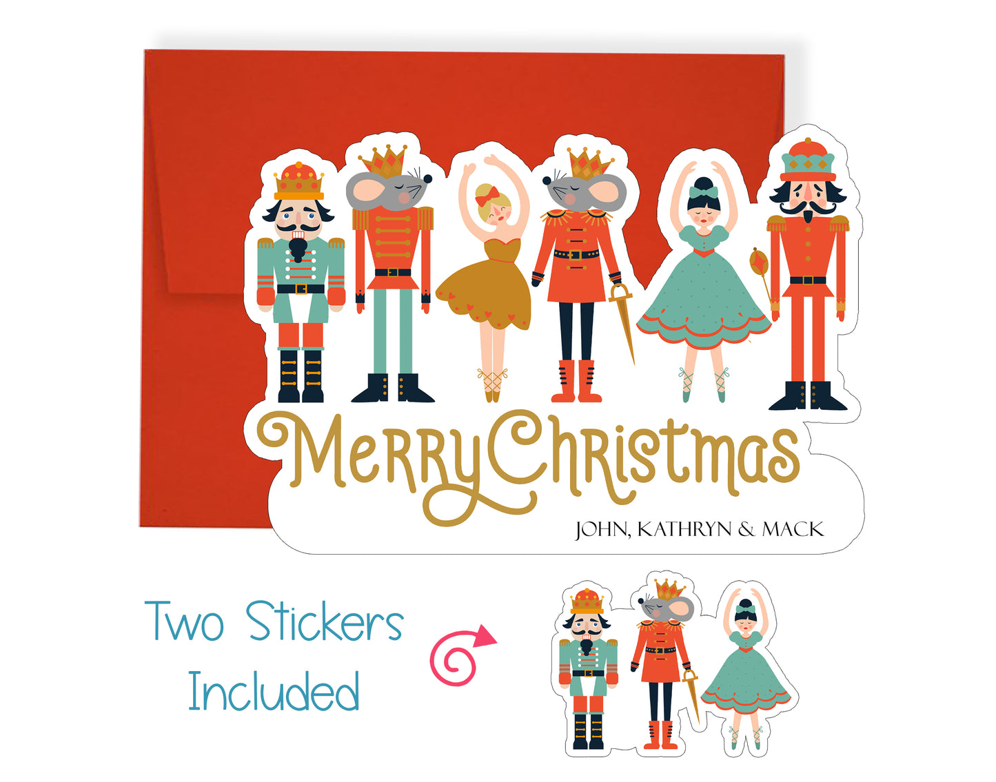 Nutcracker Christmas Card