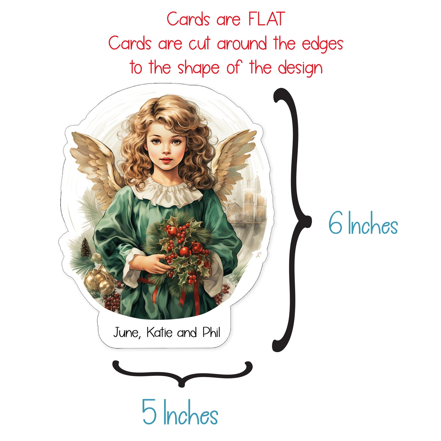 Vintage Angel Christmas Card