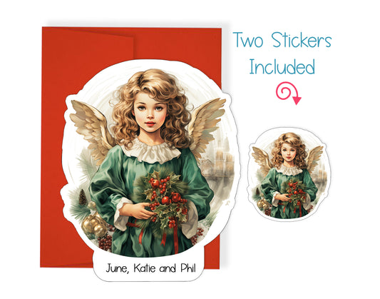 Vintage Angel Christmas Card