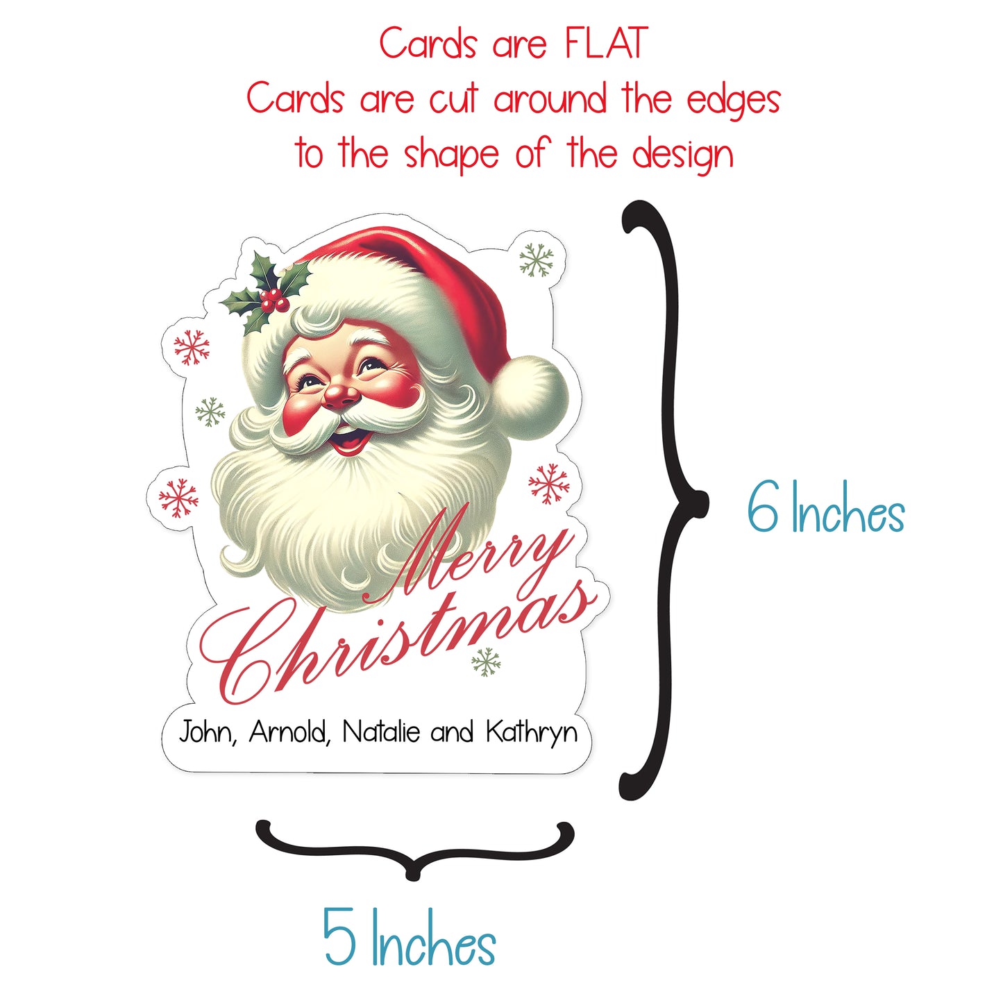 Vintage Santa Christmas Card