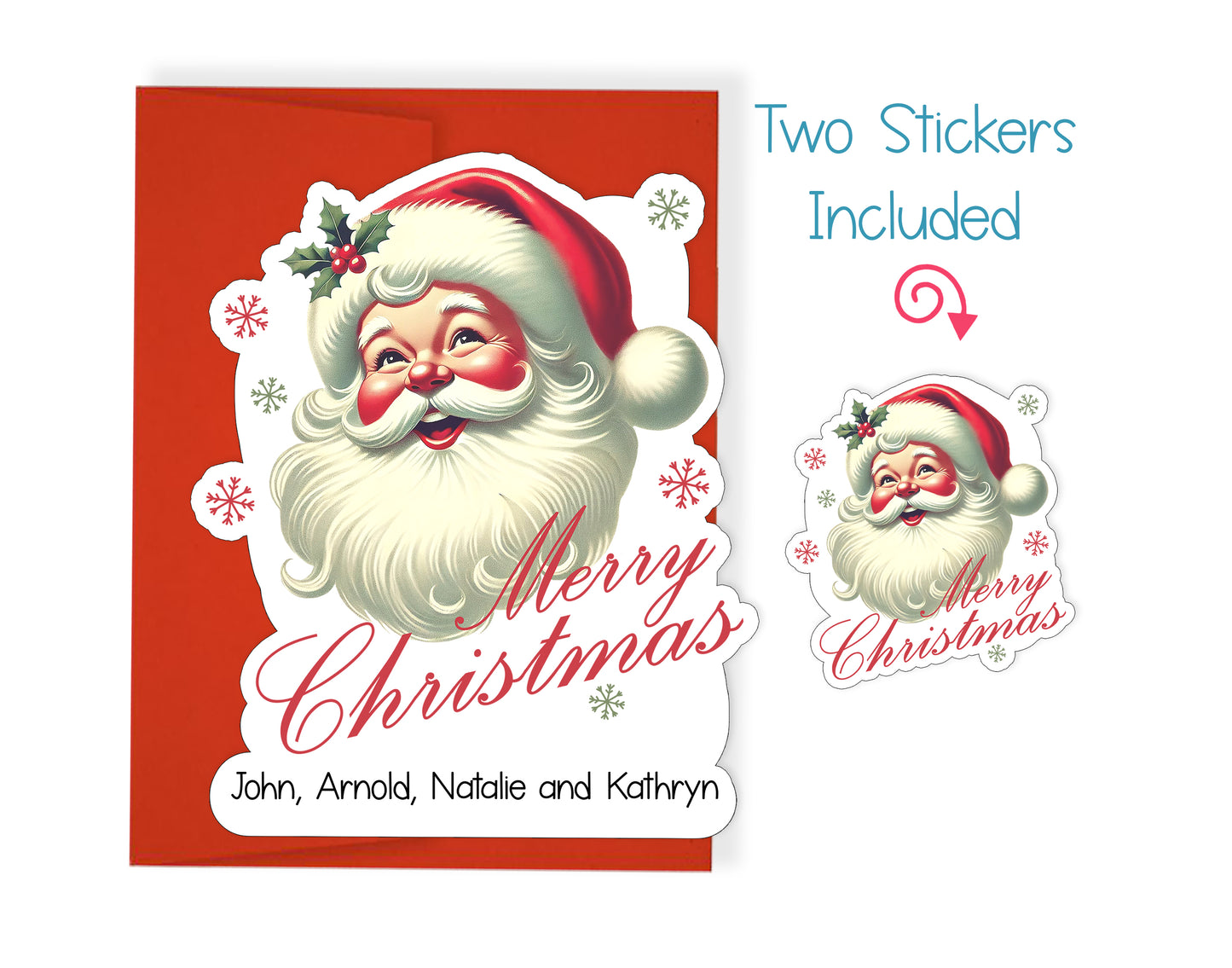 Vintage Santa Christmas Card