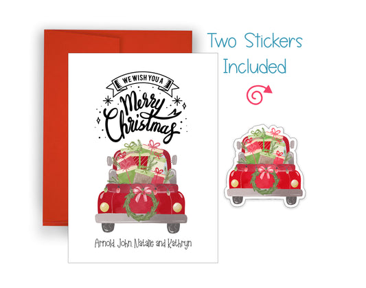 Retro Truck Christmas Card