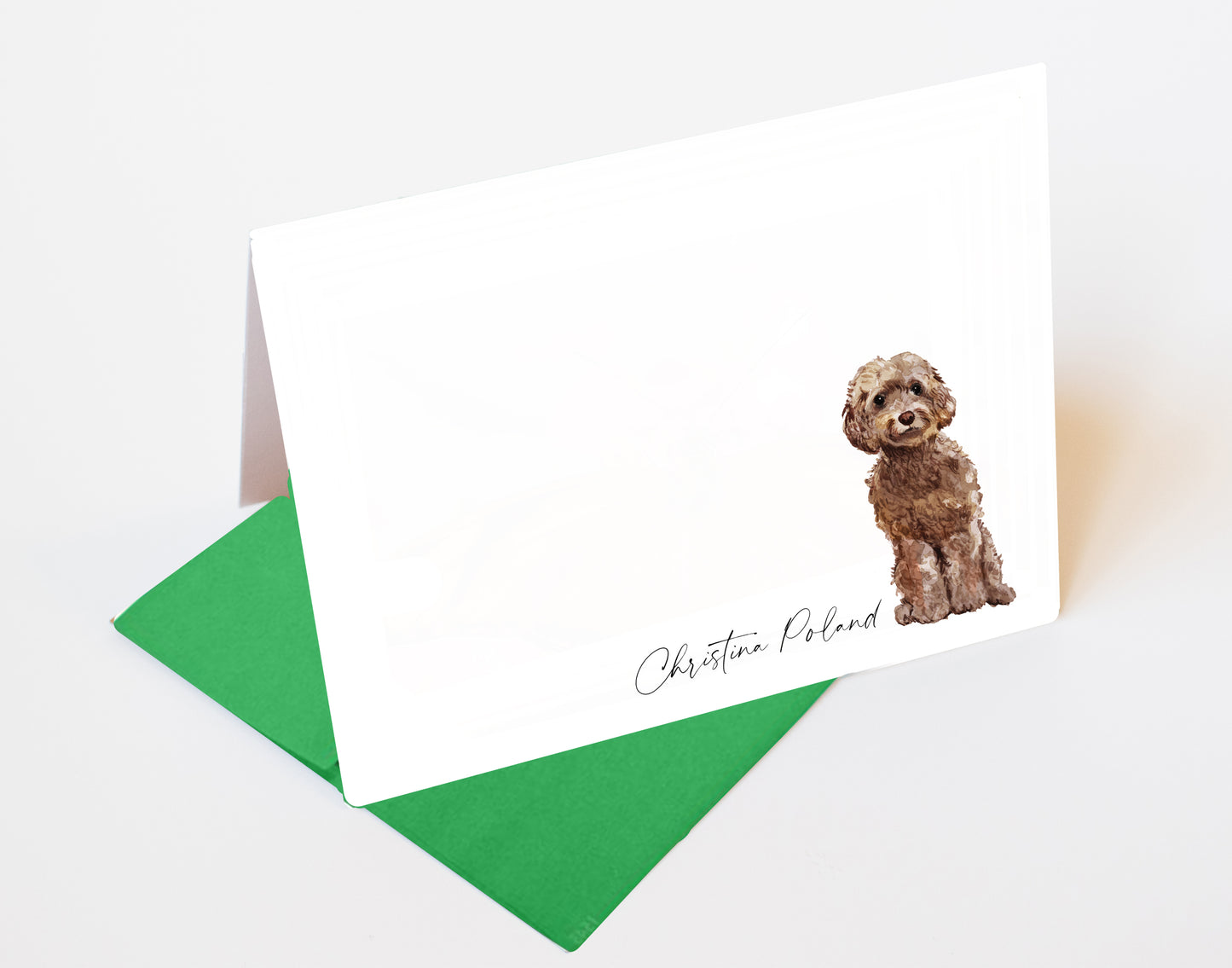 Cockapoo Folded Note Cards and Stickers