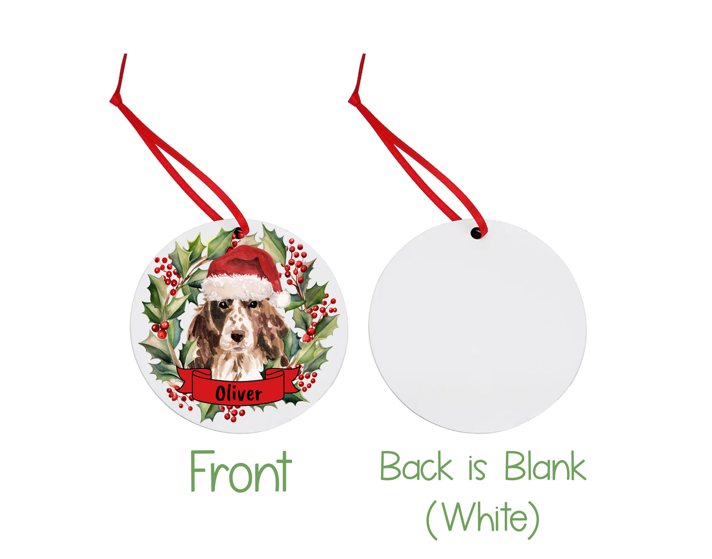 Cocker Spaniel Christmas Ornament and Stickers
