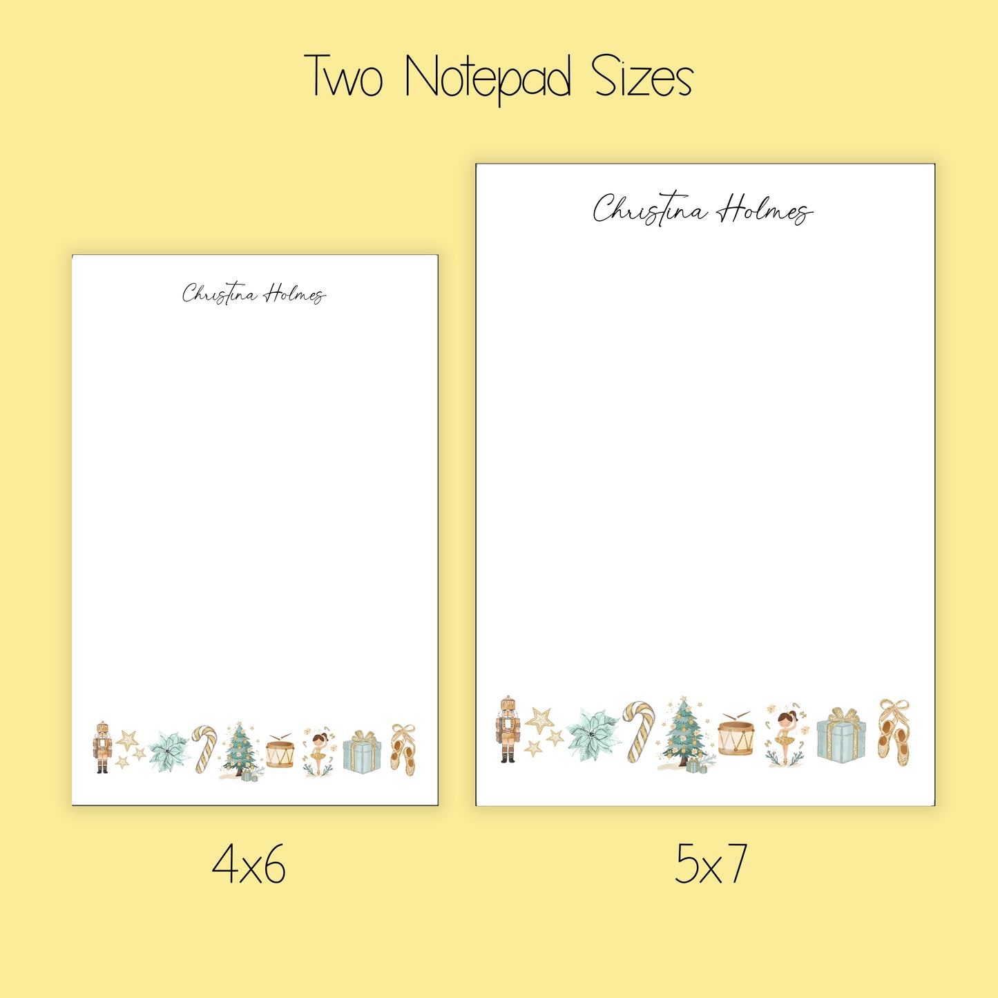 Christmas Nutcracker Notepad and Stickers