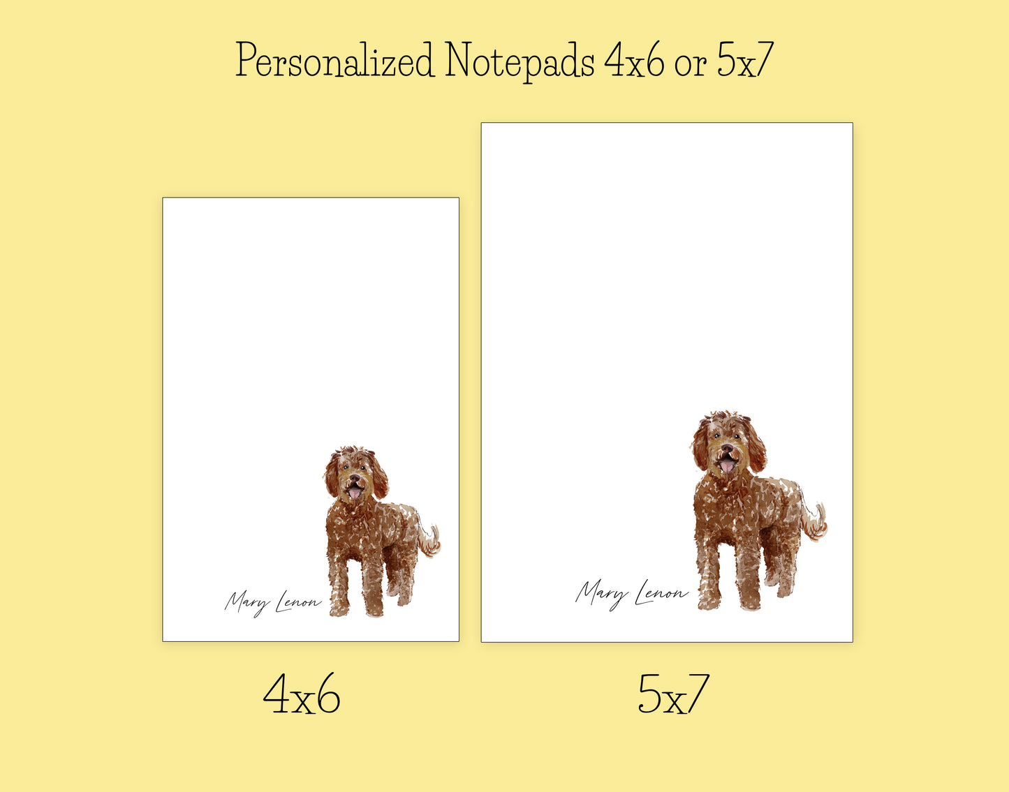Labradoodle Dog Notepad, Card and Stickers