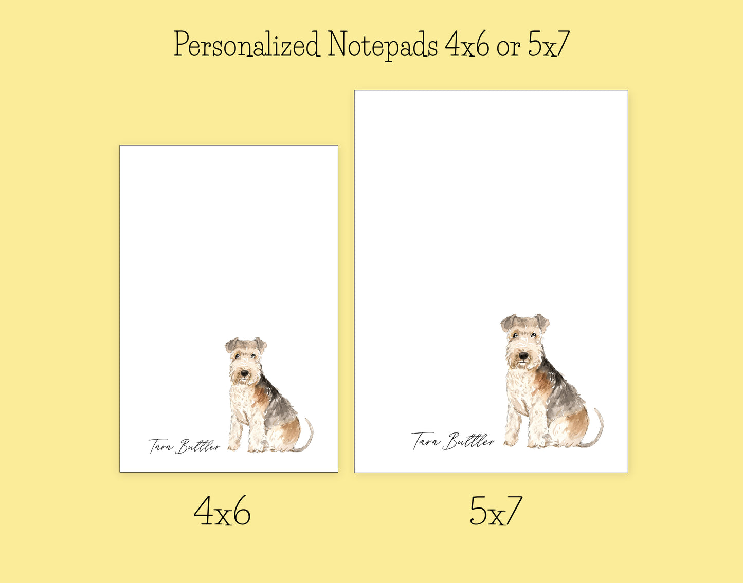 Lakeland Terrier Dog Notepad, Card and Stickers