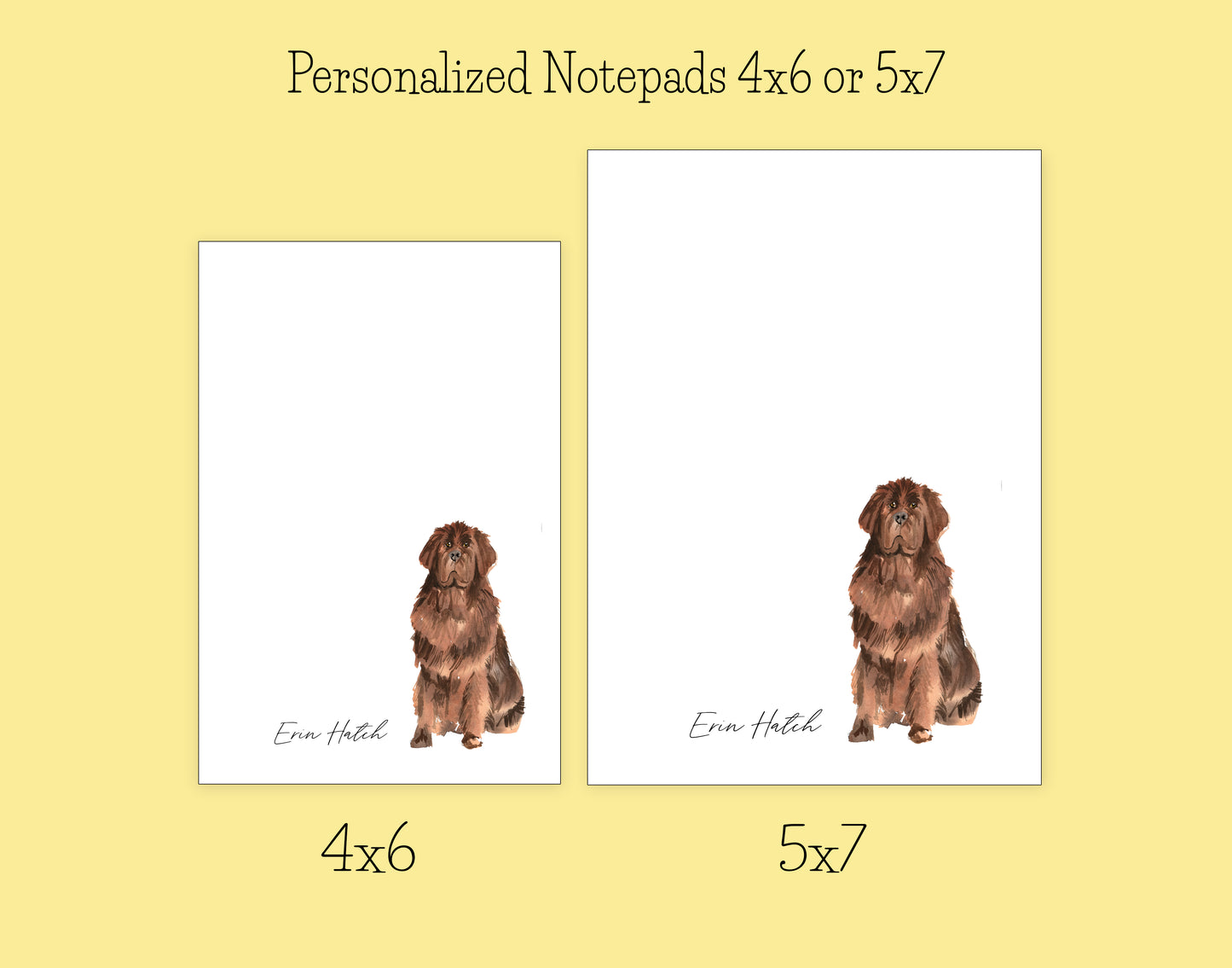 Newfoundlan Dog Notepad, Card and Stickers