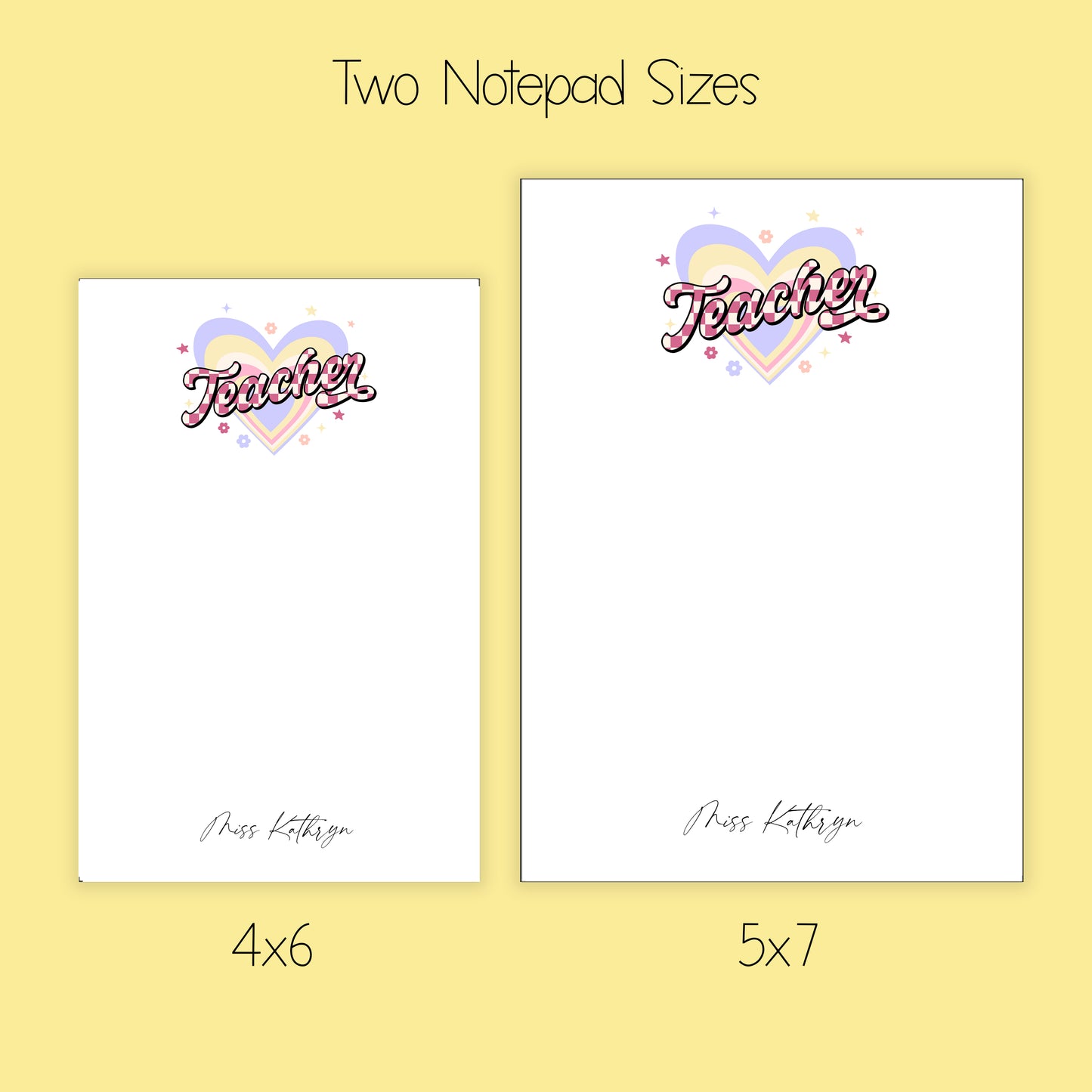 Teacher Notepad, Card and Stickers
