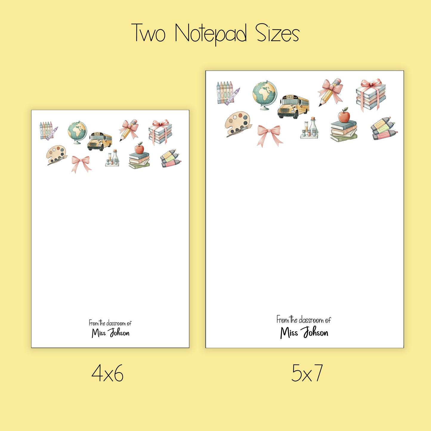 Teacher Notepad, Card and Stickers