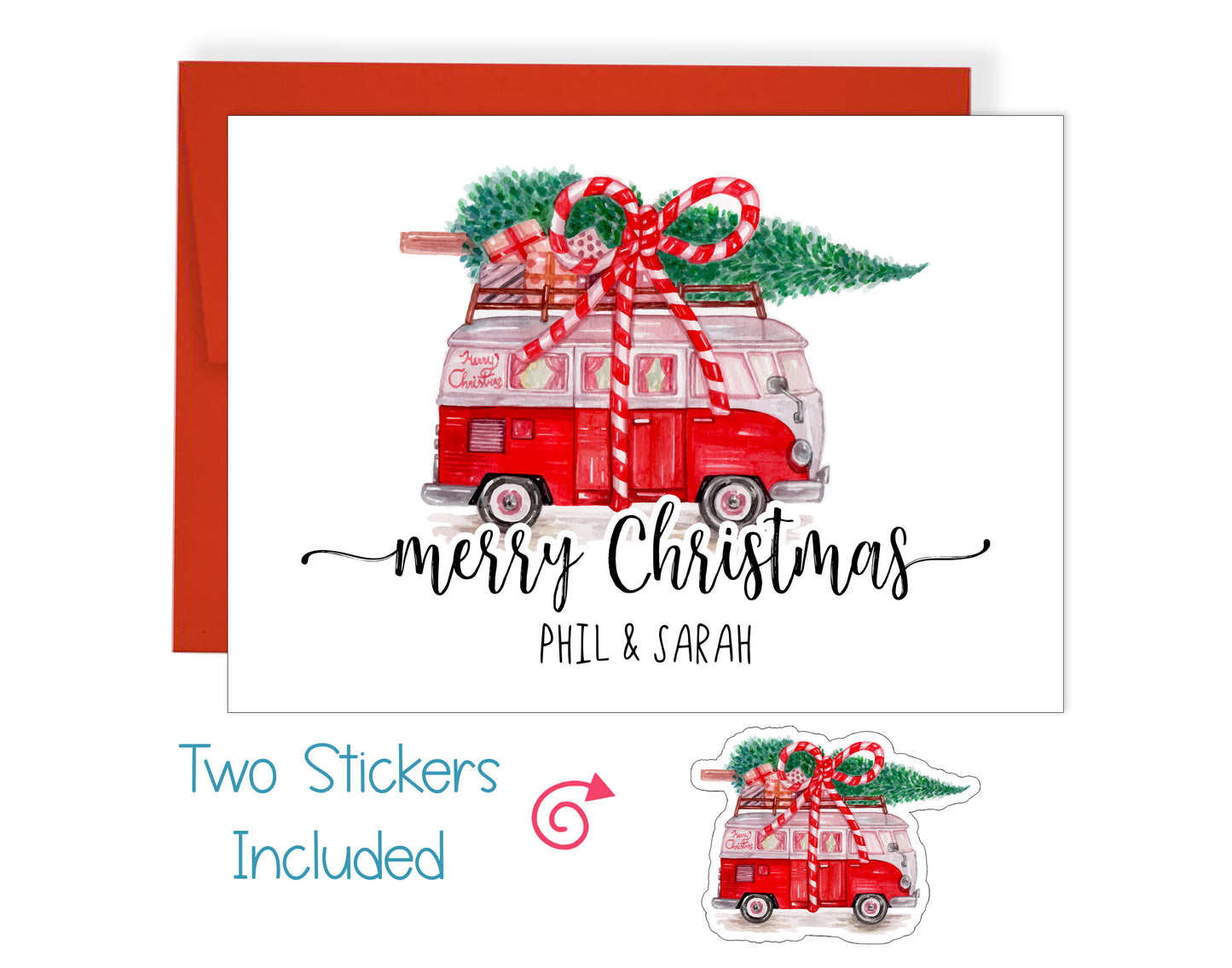 Christmas Truck Christmas Card