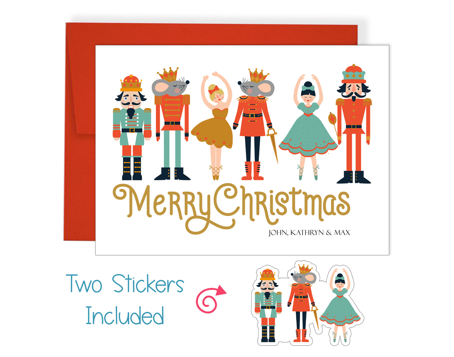 Nutcracker Christmas Card