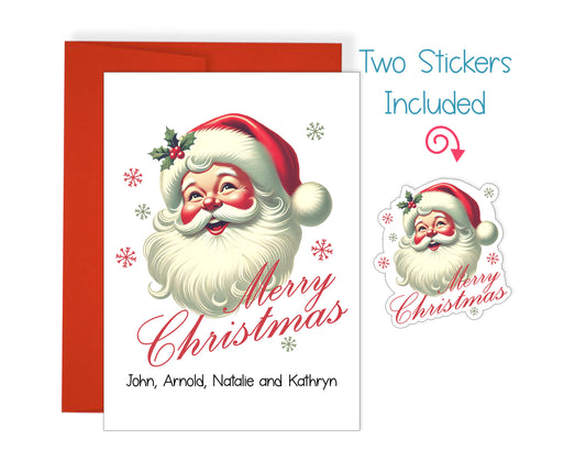 Vintage Santa Christmas Card