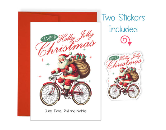 Vintage Santa Christmas Card