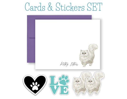 Persian Cat Folded Note Cards