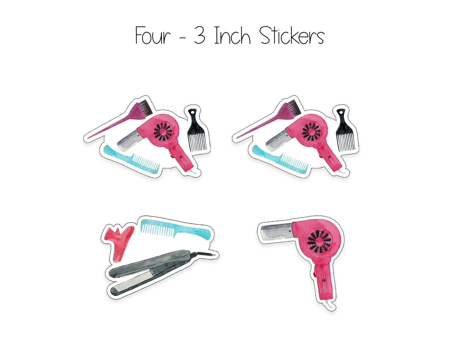 Hair Stylist Notepad, Card and Stickers