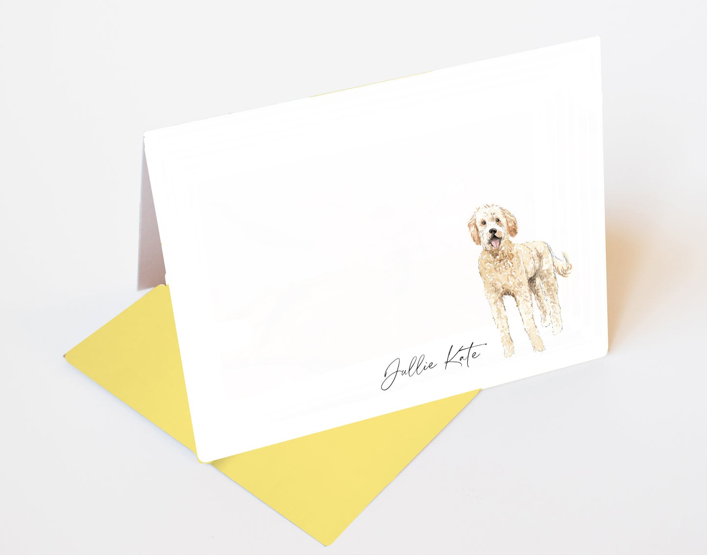 Goldendoodle Folded Note Cards and Stickers