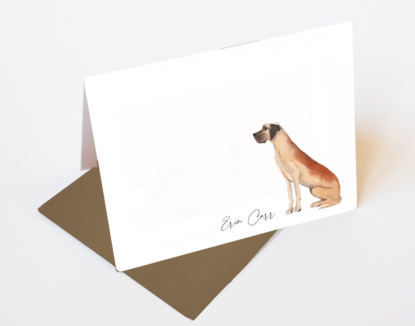Great Dane Folded Note Cards and Stickers