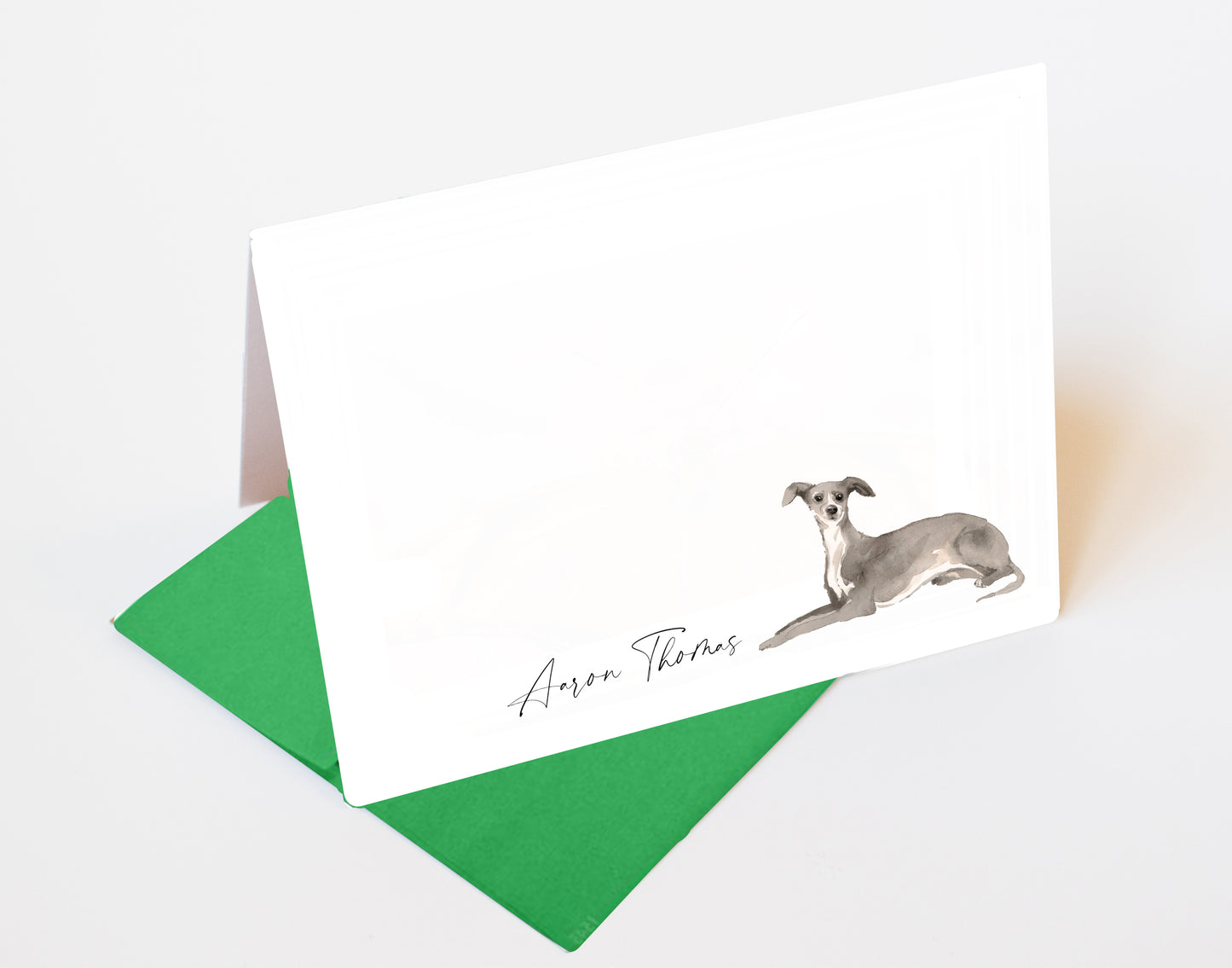 Greyhound Folded Note Cards and Stickers