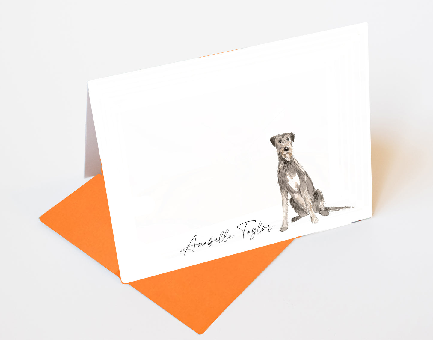 Irish Wolfhound Folded Note Cards and Stickers