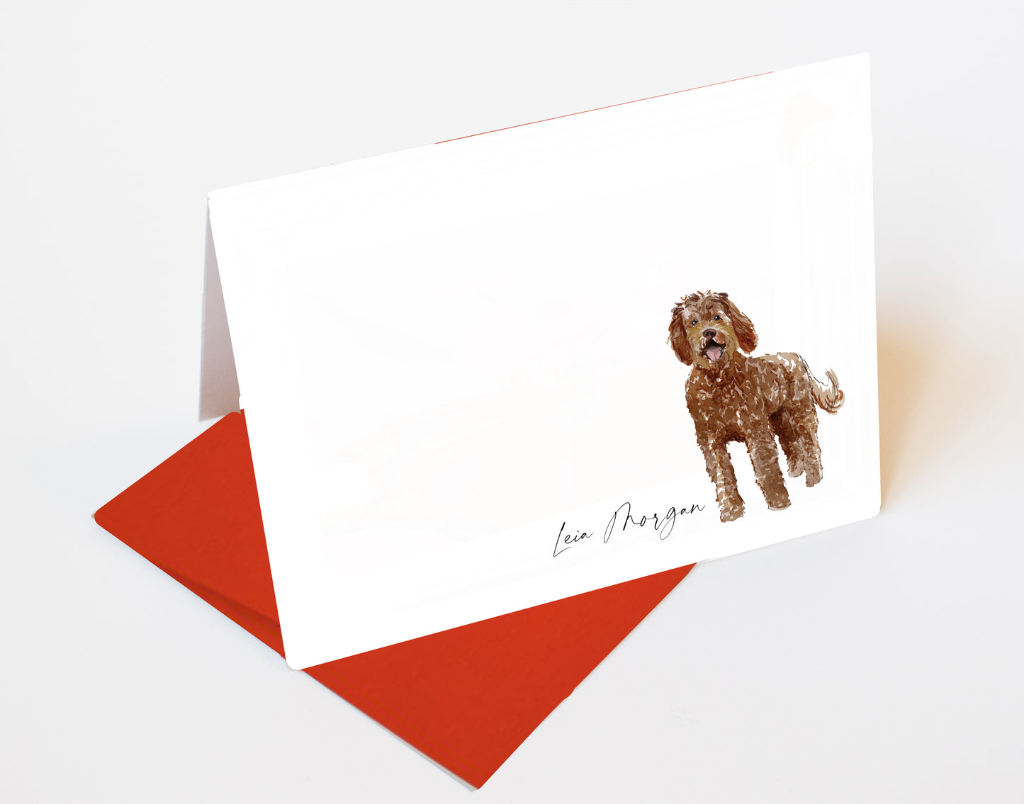 Labradoodle Folded Note Cards and Stickers