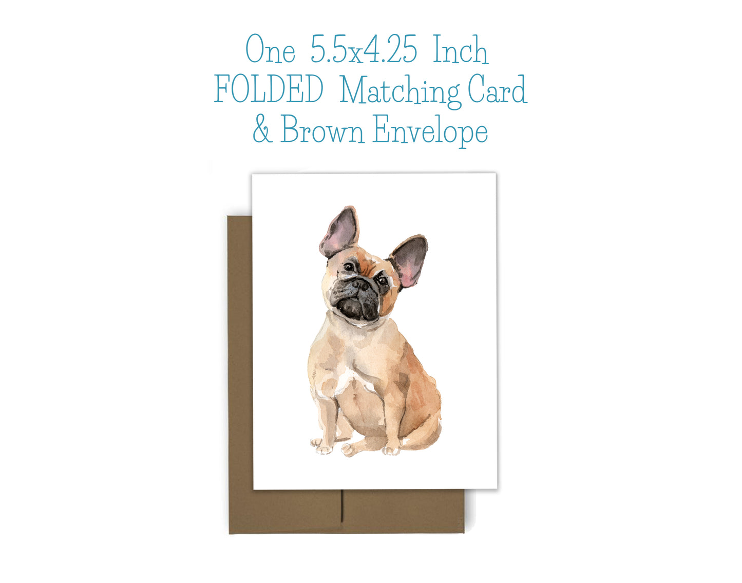 French Bulldog Dog Notepad, Card and Stickers