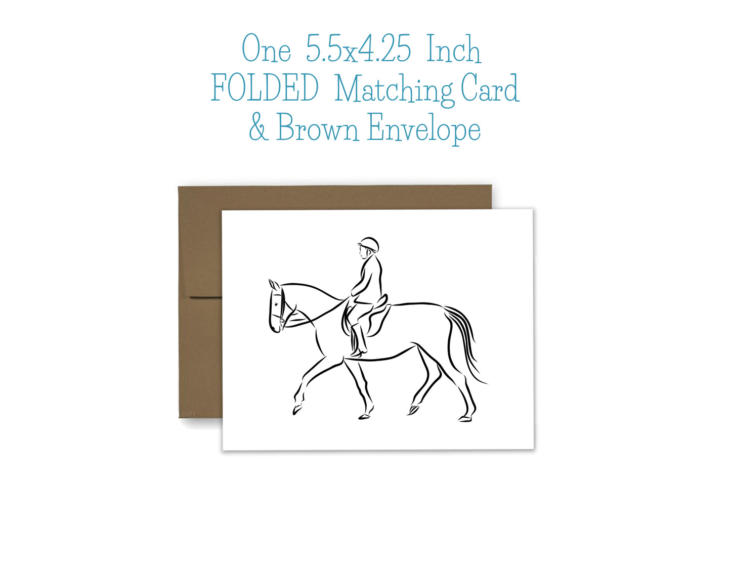 Horse and Rider Sketch Notepad and Stickers