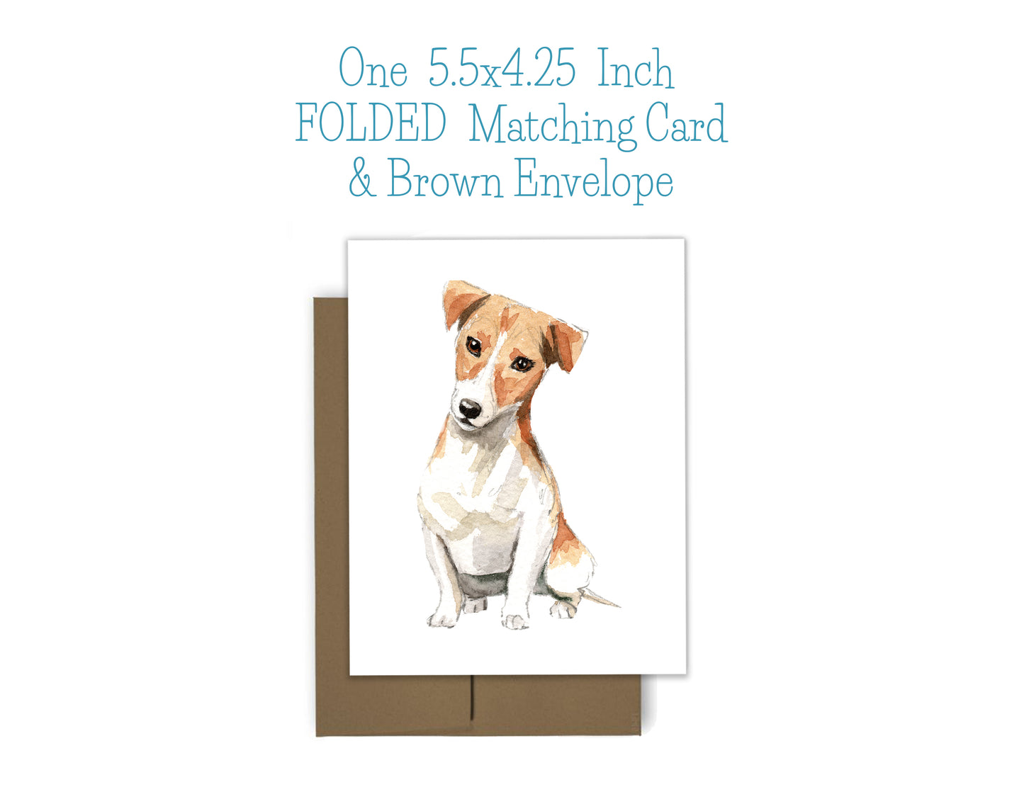Jack Russell Terrier Dog Notepad, Card and Stickers