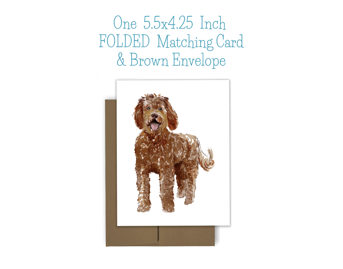 Labradoodle Dog Notepad, Card and Stickers