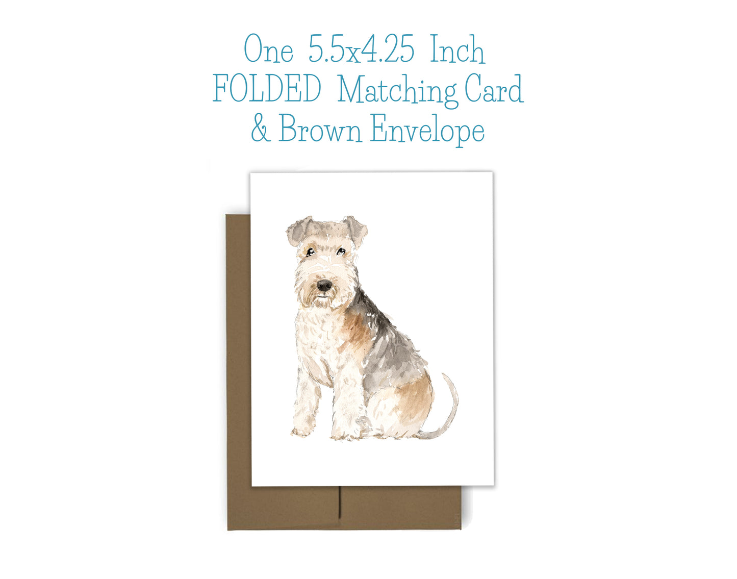 Lakeland Terrier Dog Notepad, Card and Stickers