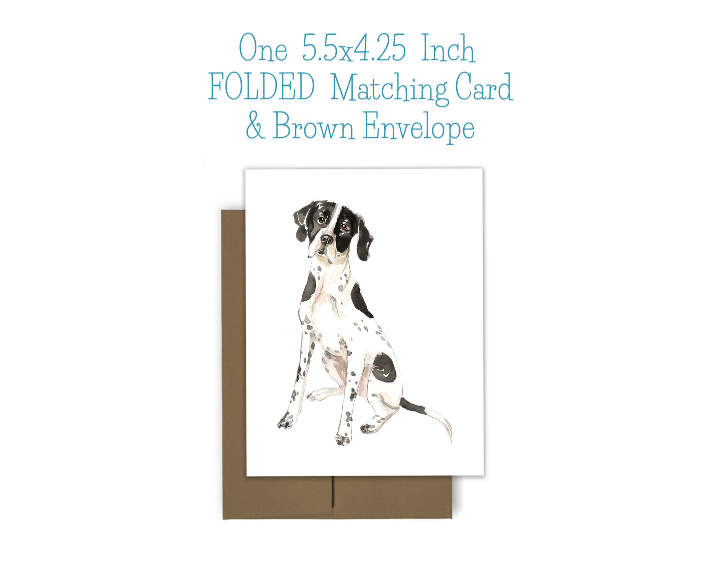Pointer Dog Notepad, Card and Stickers