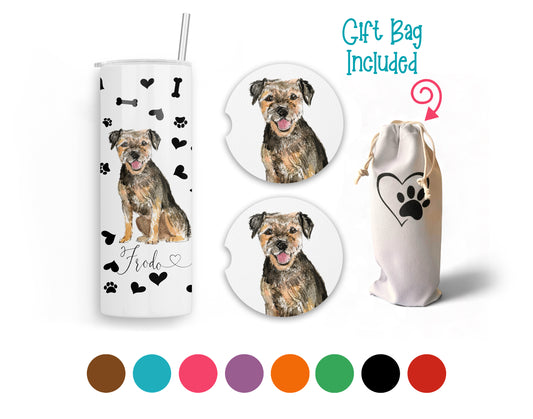 Border Terrier 20 oz Tumbler and Coaster