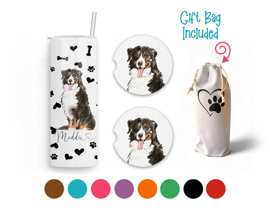 Bernese Mountain Dog 20 oz Tumbler and Coaster