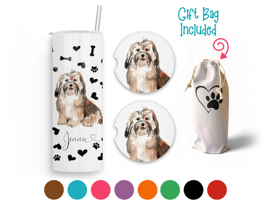 Havanese 20 oz Tumbler and Coaster