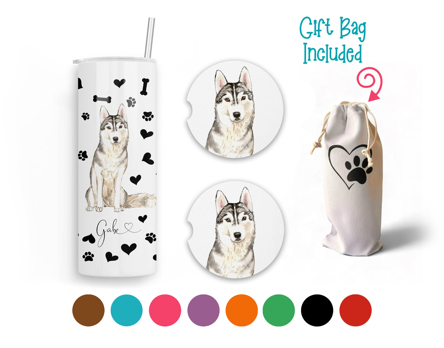 Husky 20 oz Tumbler and Coaster