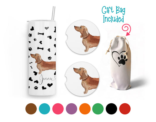 Dachshund 20 oz Tumbler and Coaster