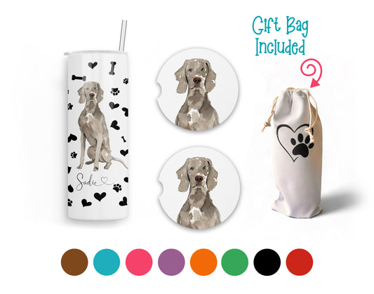 Weimaraner 20 oz Tumbler and Coaster