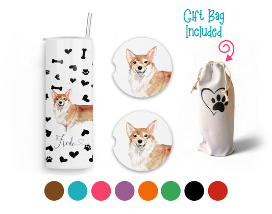 Welsh Corgi 20 oz Tumbler and Coaster