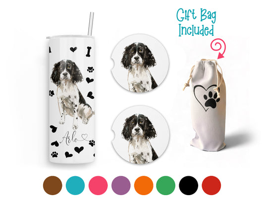 Springer Spaniel 20 oz Tumbler and Coaster